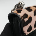Leopard printkhakiponyhair×nylon1BD009117 Gレオパード柄カーキハラコ×ナイロン1BD009117 G