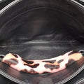 Leopard printkhakiponyhair×nylon1BD009117 Gレオパード柄カーキハラコ×ナイロン1BD009117 G