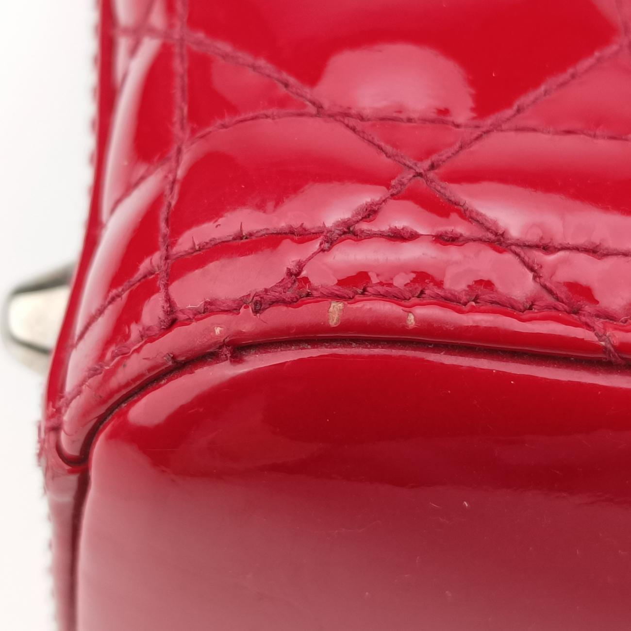 Lady DiorRedPatent Leather16-BO-0121 Bレディディオールレッドパテント16-BO-0121 B