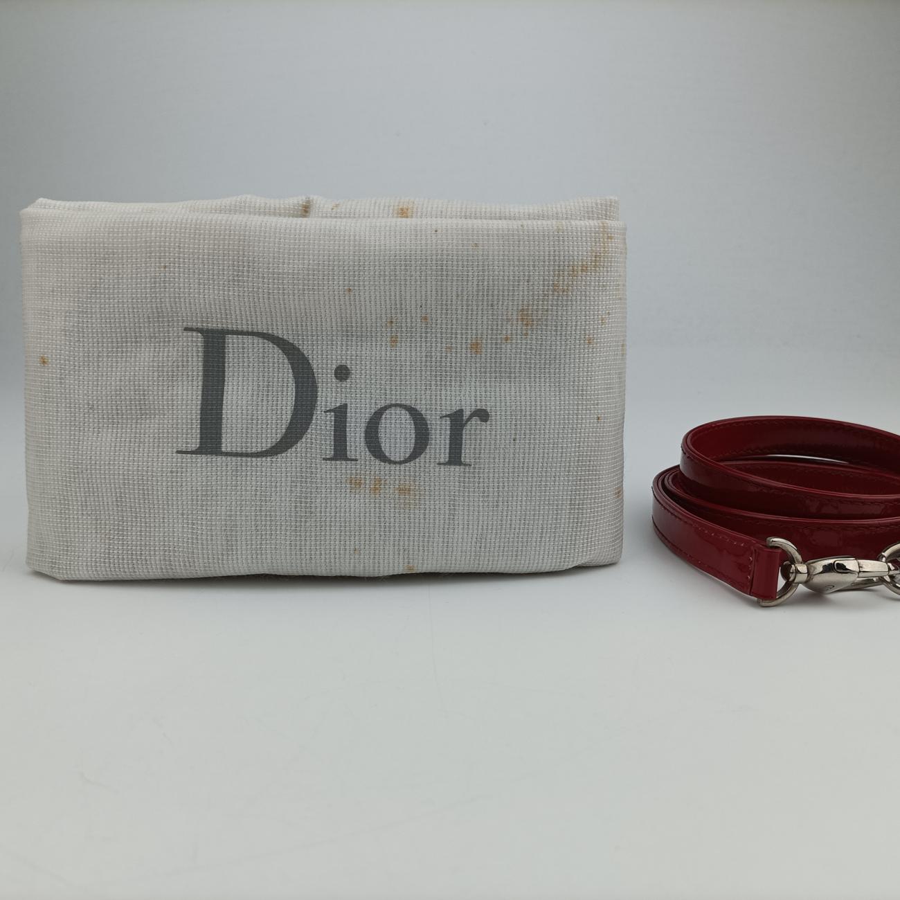 Lady DiorRedPatent Leather16-BO-0121 Bレディディオールレッドパテント16-BO-0121 B