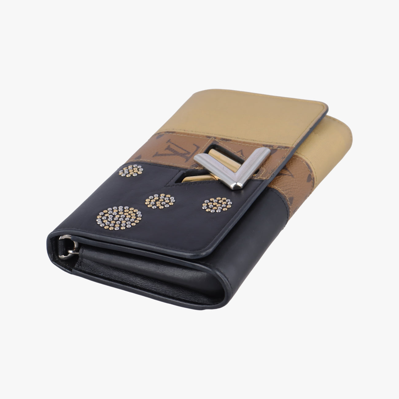 Portefeuille TwistBlack x Brown x GoldMonogram ReverseM64478SP4196ポルトフォイユ ツイストブラックxブラウン×ゴールドモノグラム リバースM64478SP4196