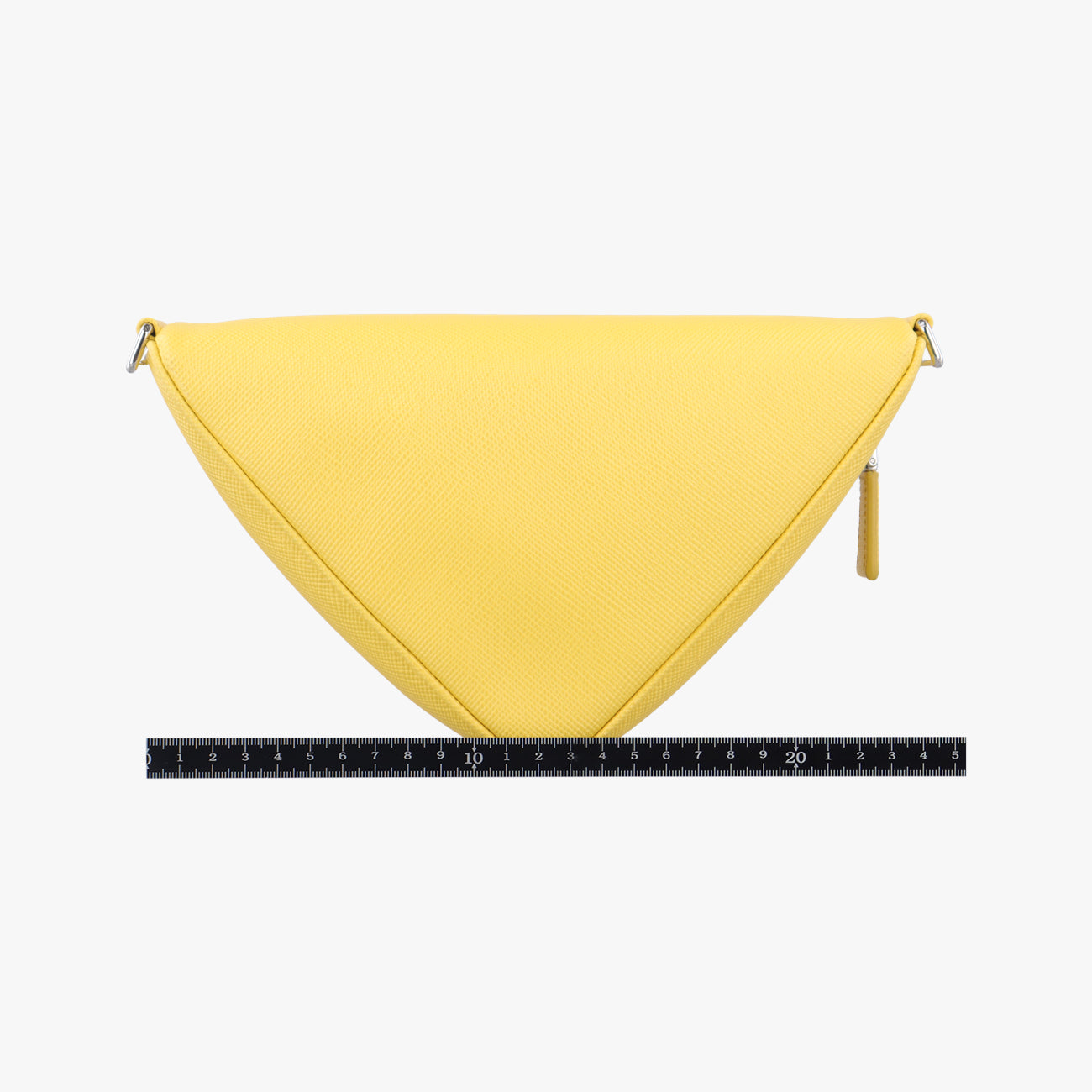 triangle logo plateYellowSAFFIANO Leather2VL039154トライアングルロゴ 三角プレートイエローサフィアーノレザー2VL039154