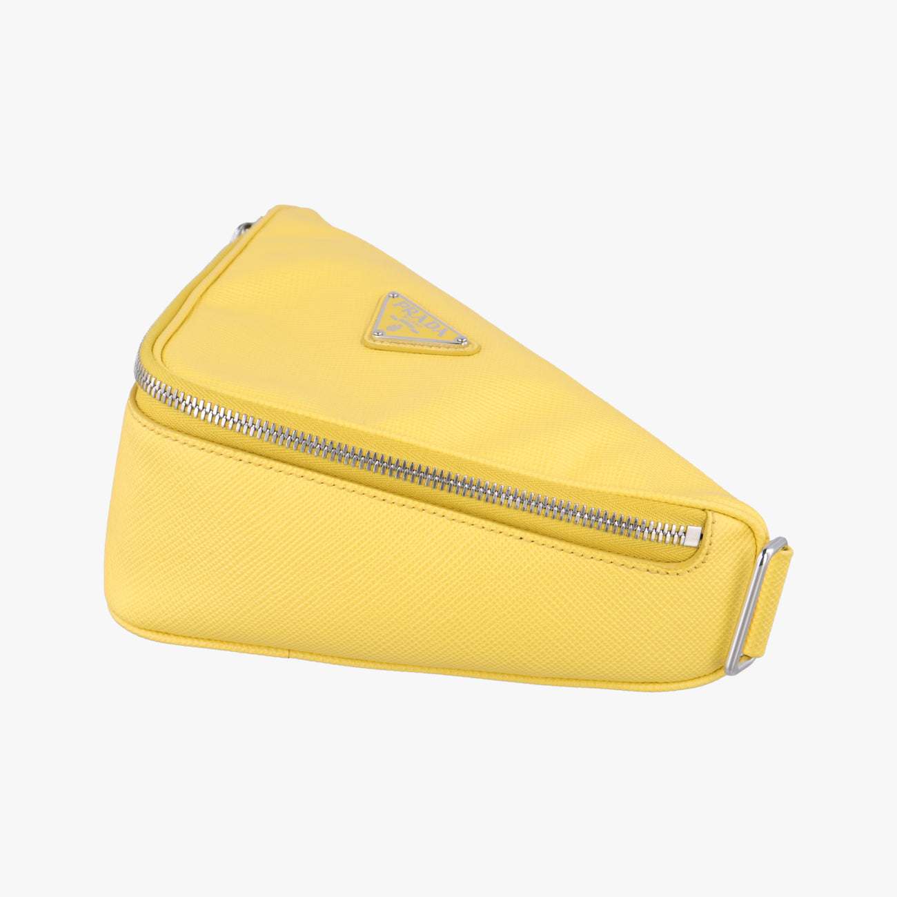 triangle logo plateYellowSAFFIANO Leather2VL039154トライアングルロゴ 三角プレートイエローサフィアーノレザー2VL039154