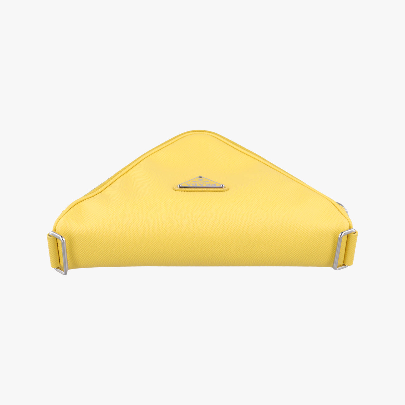 triangle logo plateYellowSAFFIANO Leather2VL039154トライアングルロゴ 三角プレートイエローサフィアーノレザー2VL039154