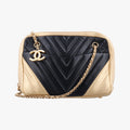 Chevron CameraMulticolourLeatherA9283720976975シェブロン Vステッチ ココマークマルチカラーレザーA9283720976975