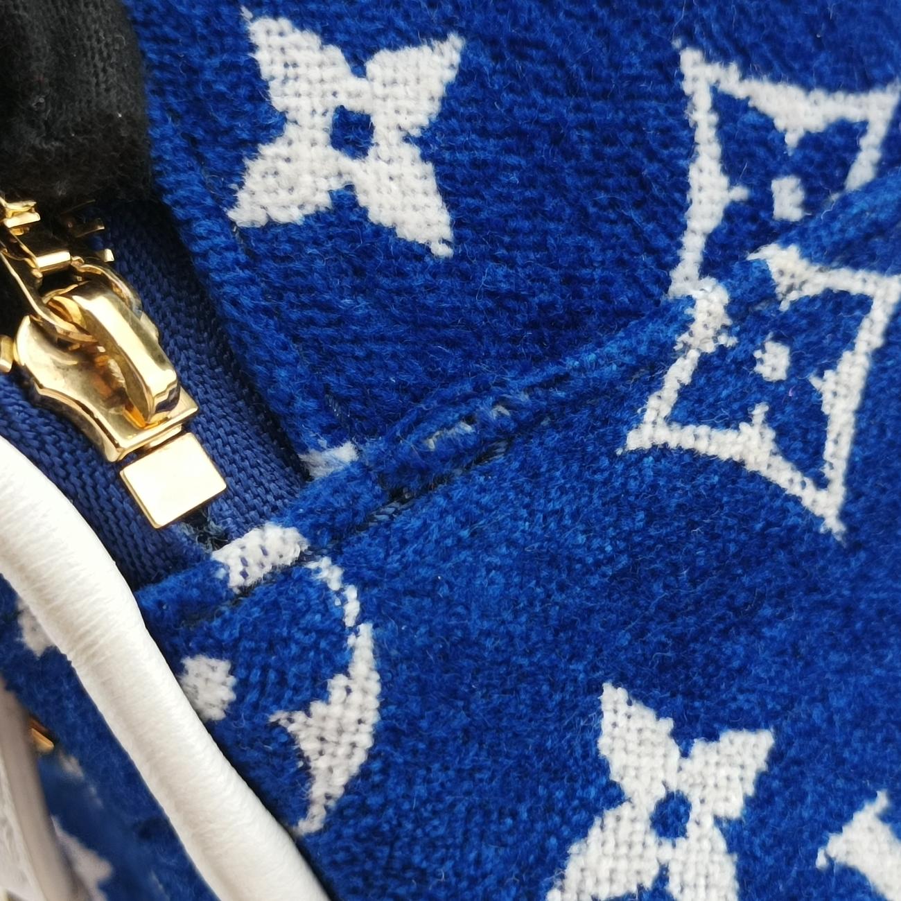 Palm Springs mini LV Match CollectionBLUEMonogram Jacquard VelvetM46207ICチップ(LVマッチ) パームスプリングス ミニ 2022PFブルーモノグラム ジャカード ベルベットM46207ICチップ