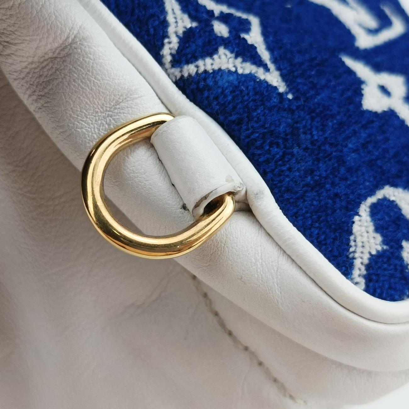 Palm Springs mini LV Match CollectionBLUEMonogram Jacquard VelvetM46207ICチップ(LVマッチ) パームスプリングス ミニ 2022PFブルーモノグラム ジャカード ベルベットM46207ICチップ