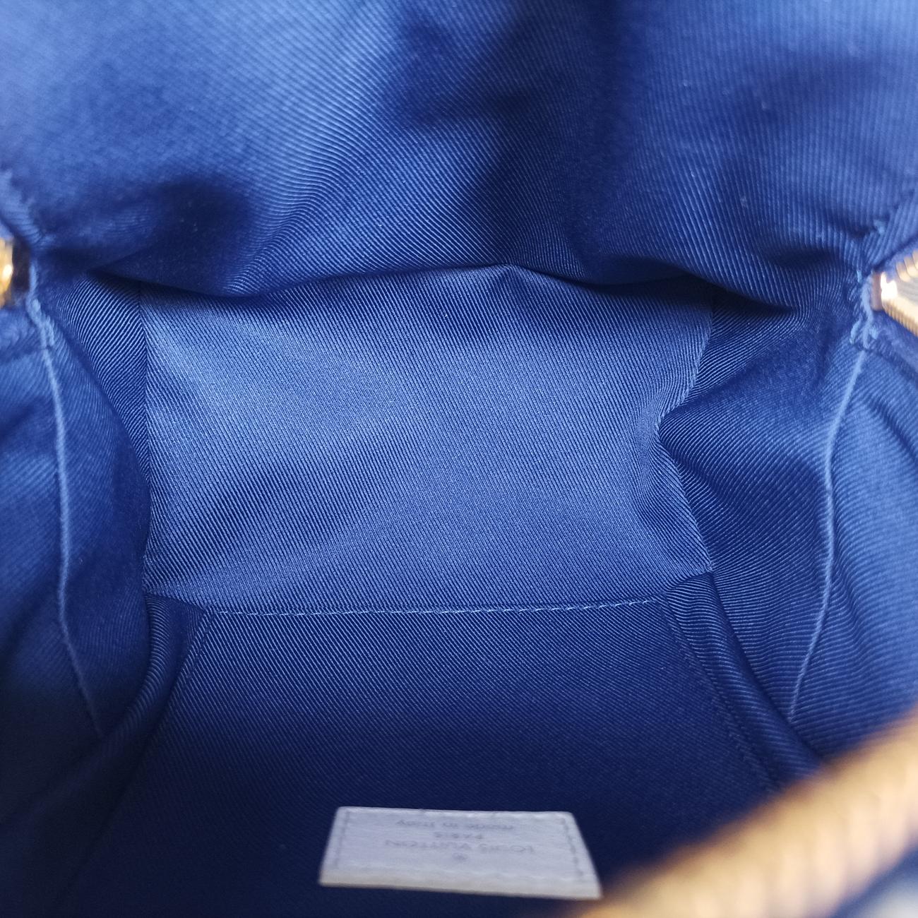Palm Springs mini LV Match CollectionBLUEMonogram Jacquard VelvetM46207ICチップ(LVマッチ) パームスプリングス ミニ 2022PFブルーモノグラム ジャカード ベルベットM46207ICチップ