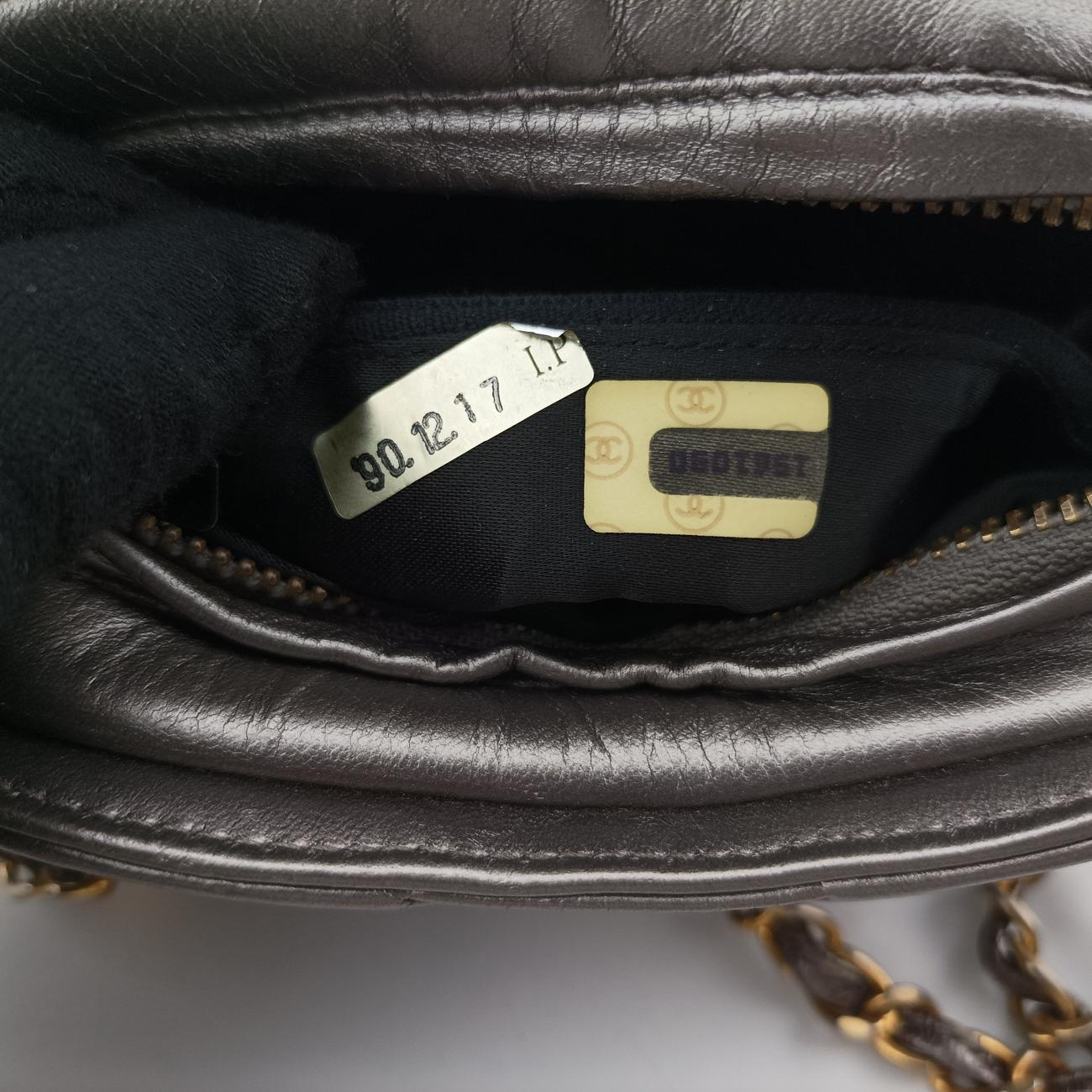 Coco mark fringeSilverlambskin1561090ココマーク フリンジシルバーラムスキン1561090