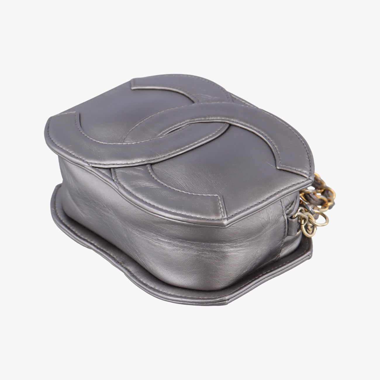 Coco mark fringeSilverlambskin1561090ココマーク フリンジシルバーラムスキン1561090