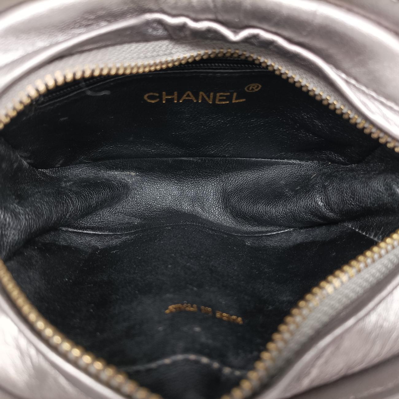 Coco mark fringeSilverlambskin1561090ココマーク フリンジシルバーラムスキン1561090