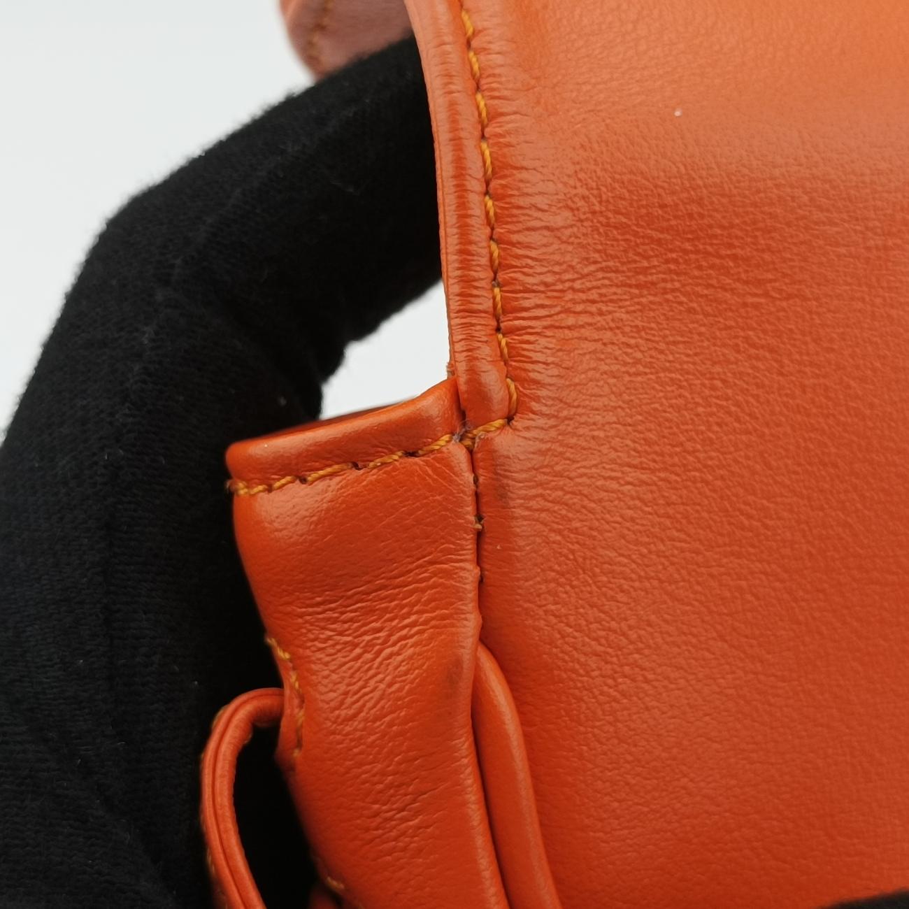 Printed TriangleOrangeLeatherS-CU-4251トライアングルオレンジレザーS-CU-4251