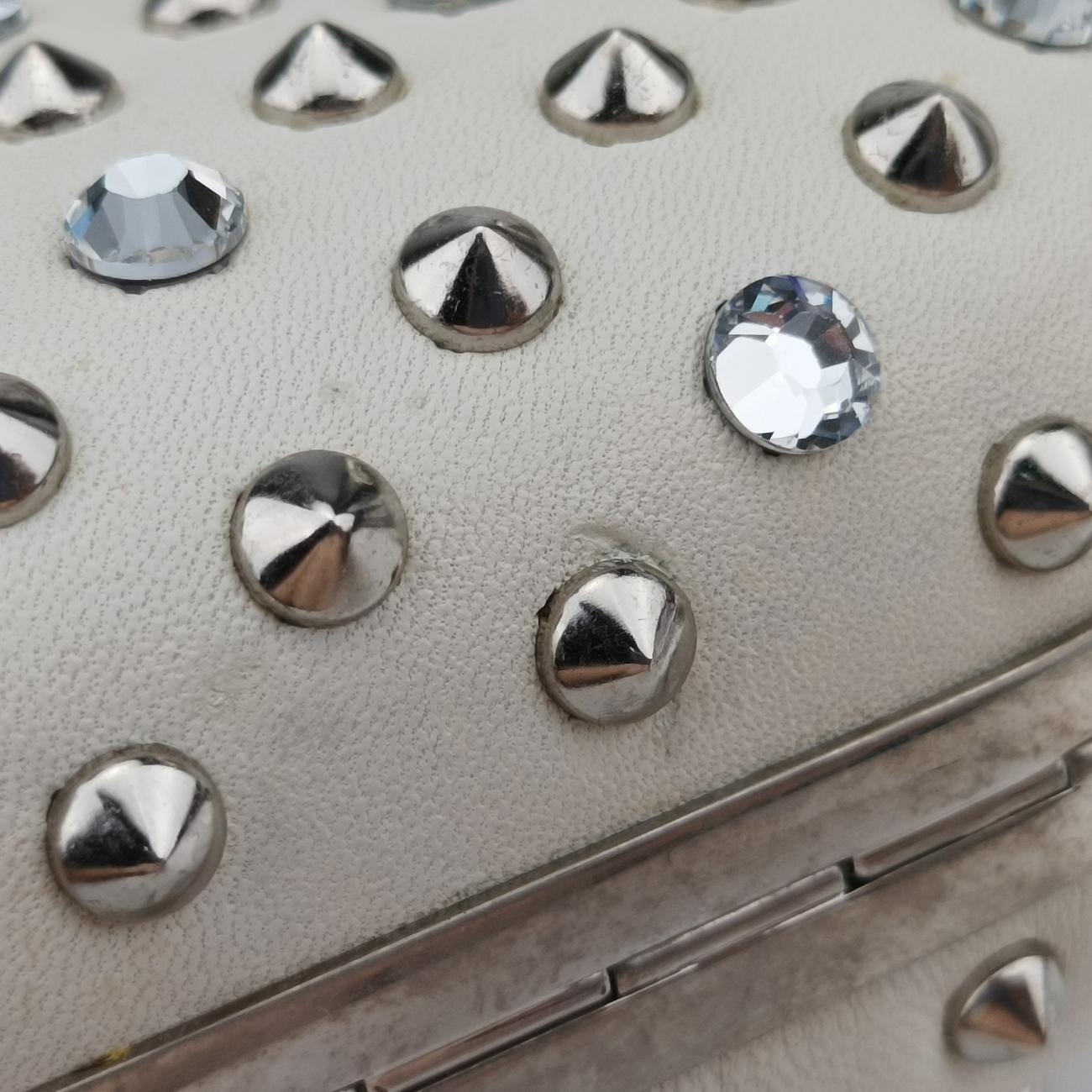 Studded Skull BoxWhiteLeather236715 000926スタッズ スカル ボックスホワイトレザー236715 000926