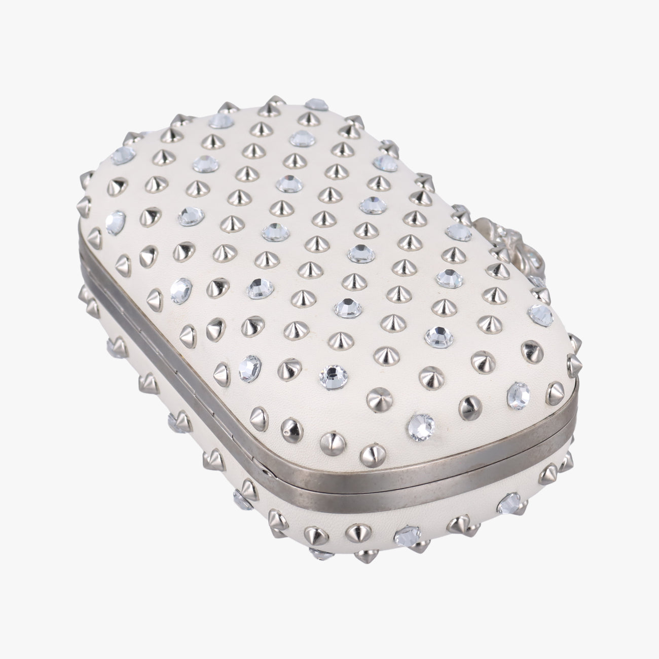 Studded Skull BoxWhiteLeather236715 000926スタッズ スカル ボックスホワイトレザー236715 000926