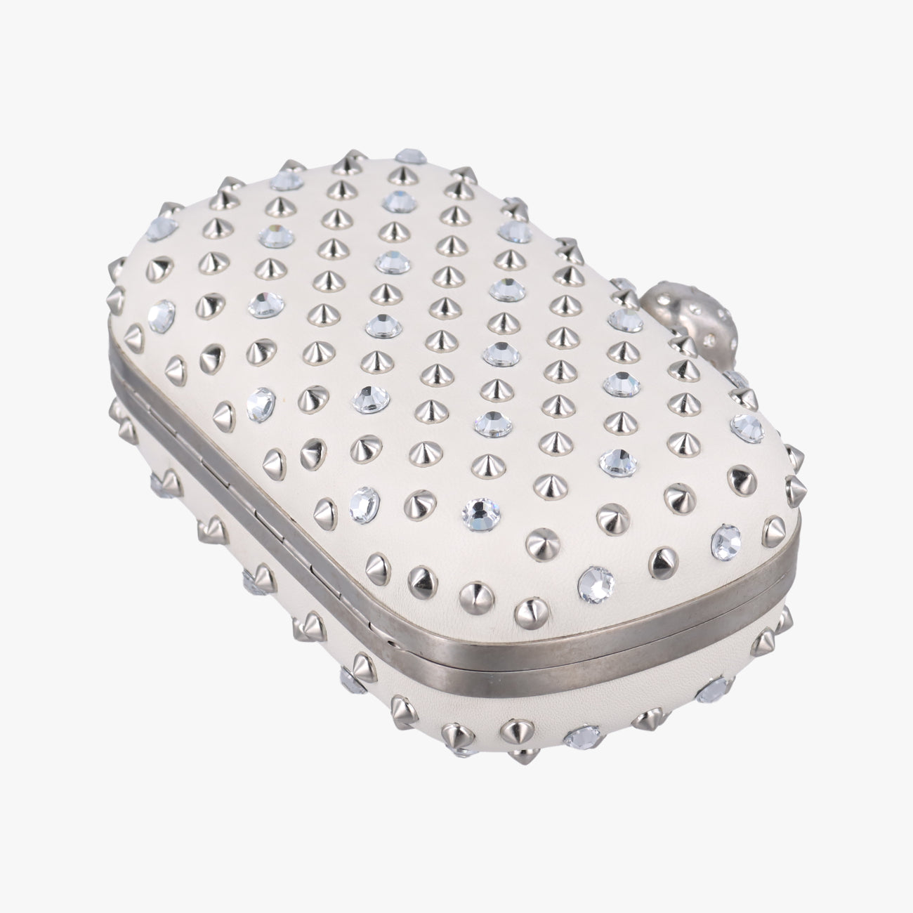Studded Skull BoxWhiteLeather236715 000926スタッズ スカル ボックスホワイトレザー236715 000926