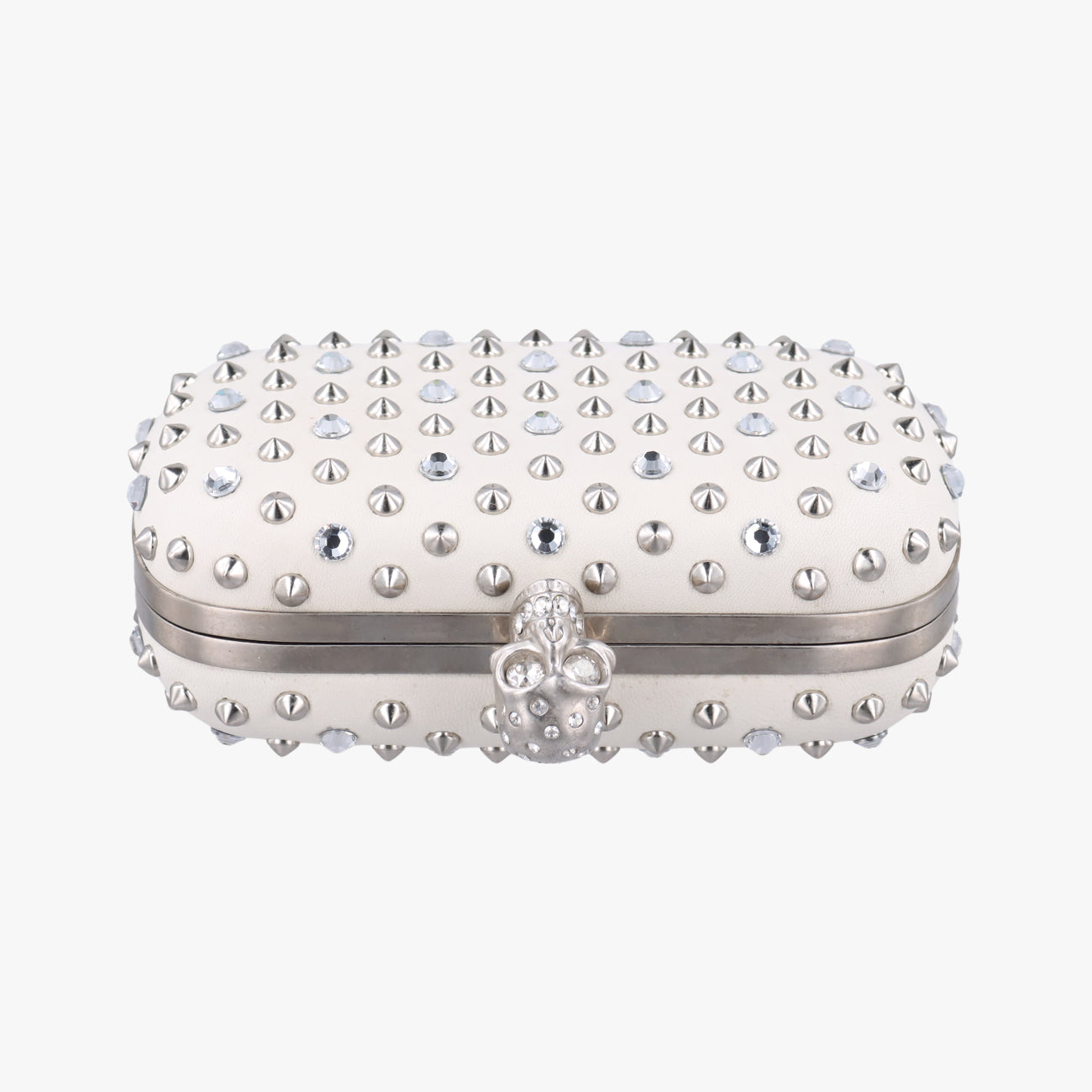 Studded Skull BoxWhiteLeather236715 000926スタッズ スカル ボックスホワイトレザー236715 000926