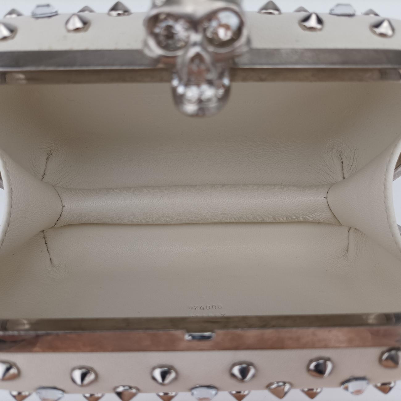 Studded Skull BoxWhiteLeather236715 000926スタッズ スカル ボックスホワイトレザー236715 000926