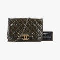 Matelasse coco markGreenPatent LeatherA9253420132553マトラッセ ココマークグリーンパテントA9253420132553