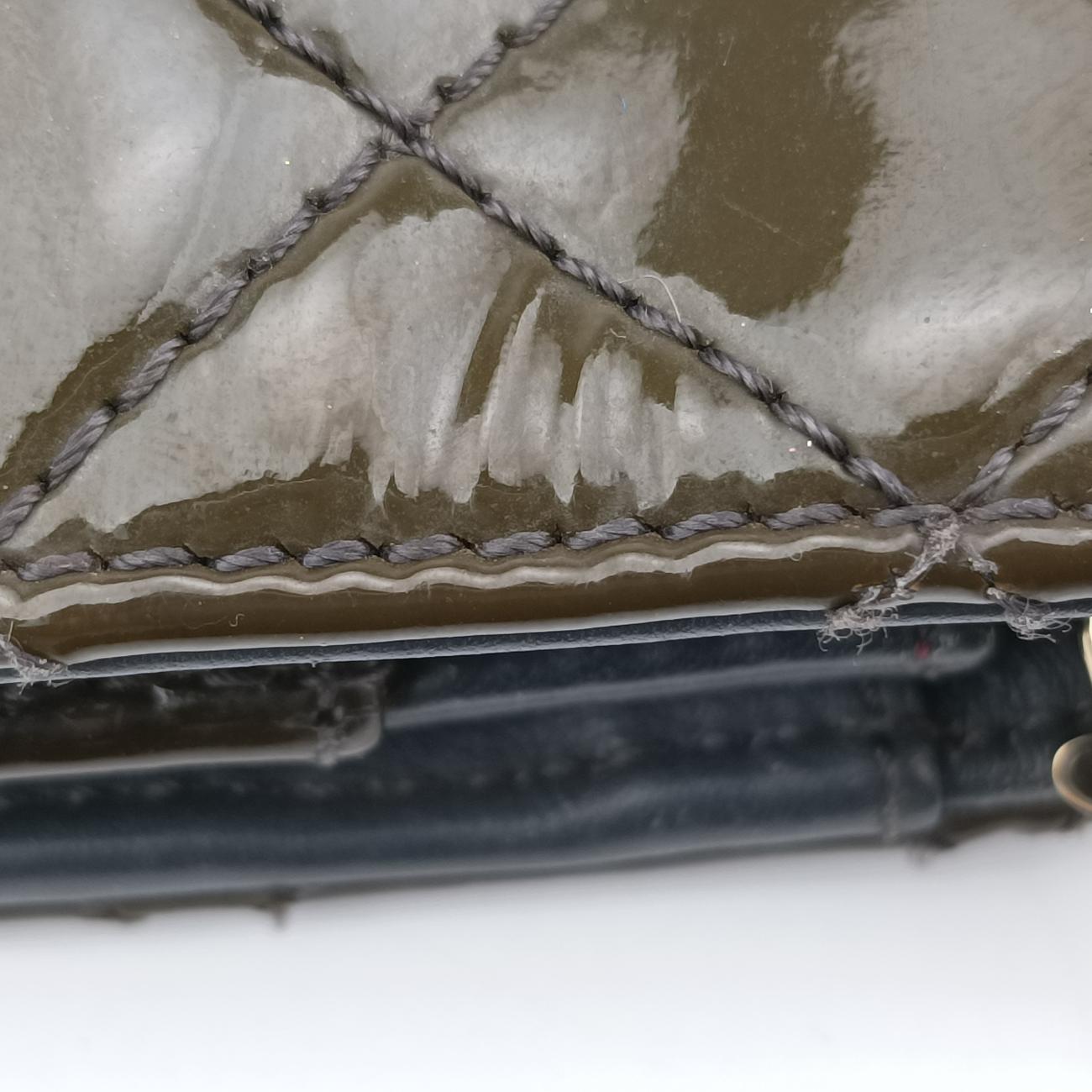 Matelasse coco markGreenPatent LeatherA9253420132553マトラッセ ココマークグリーンパテントA9253420132553