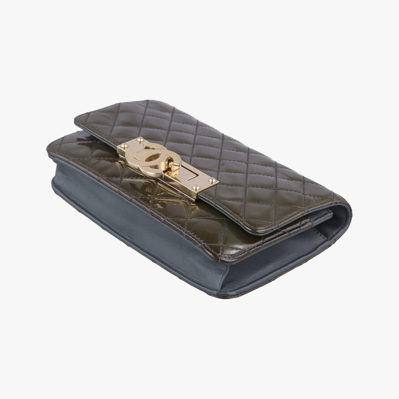 Matelasse coco markGreenPatent LeatherA9253420132553マトラッセ ココマークグリーンパテントA9253420132553