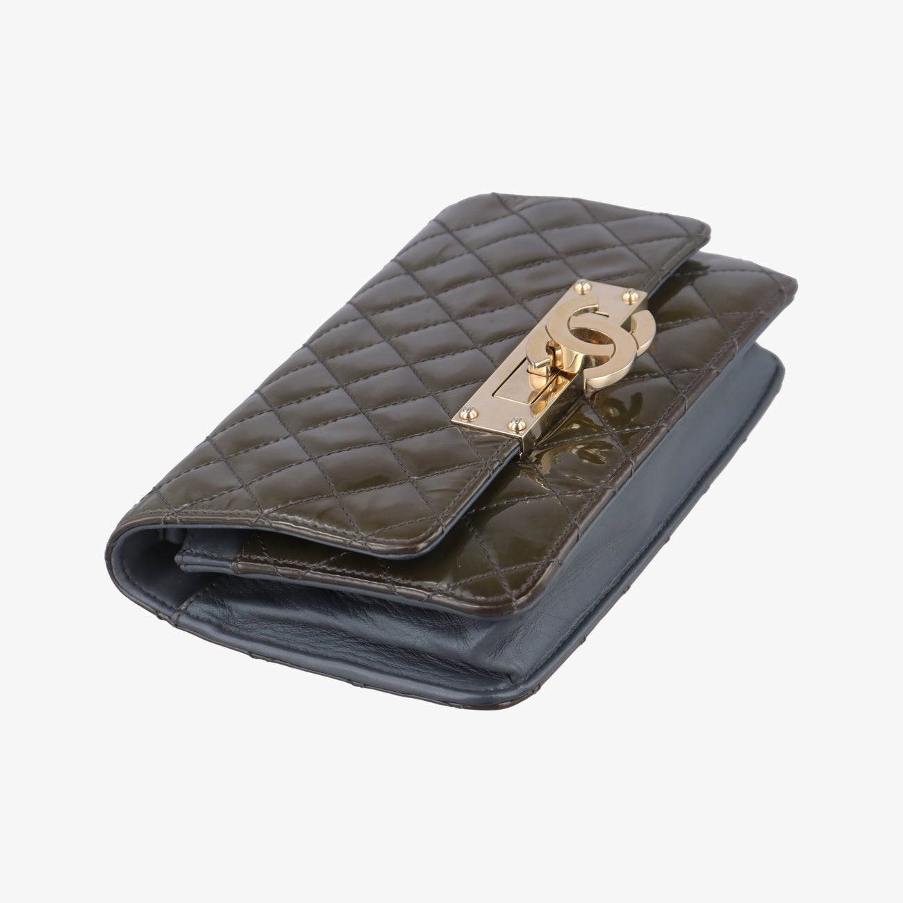Matelasse coco markGreenPatent LeatherA9253420132553マトラッセ ココマークグリーンパテントA9253420132553