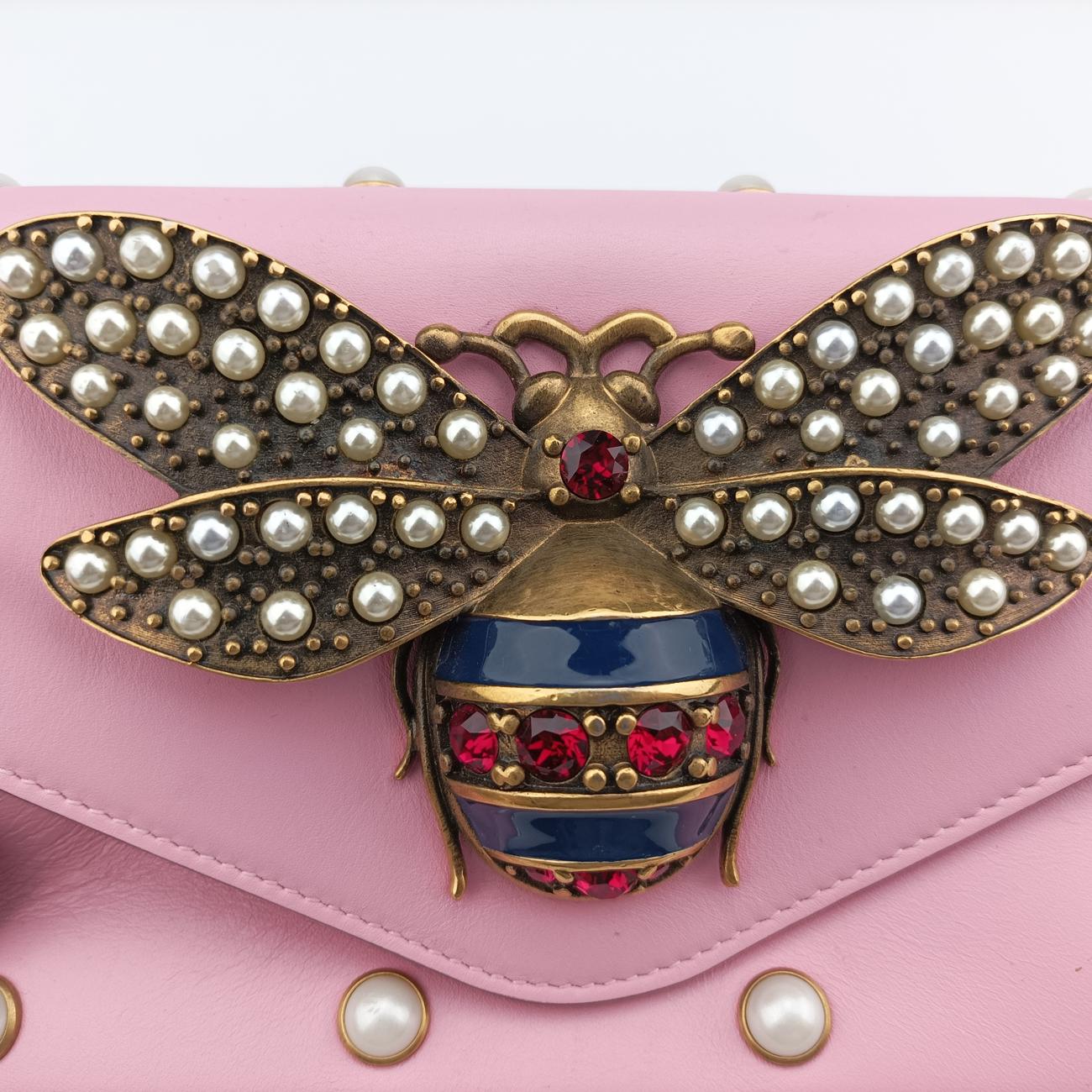 Broadway Pearl BeePinkLeather453778E022298395ブロードウェイ パール ビーピンクレザー453778E022298395