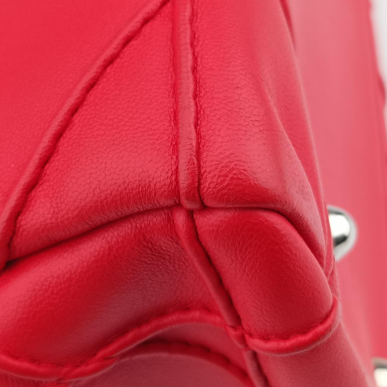 Lady Dior Cannage SoftRedLeather17-BO-0194レディディオール カナージュ ソフトレッドレザー17-BO-0194