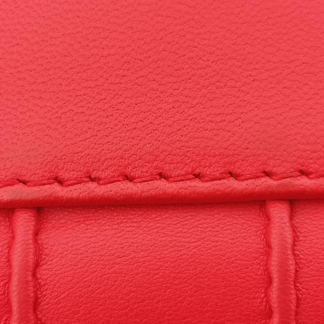 Lady Dior Cannage SoftRedLeather17-BO-0194レディディオール カナージュ ソフトレッドレザー17-BO-0194