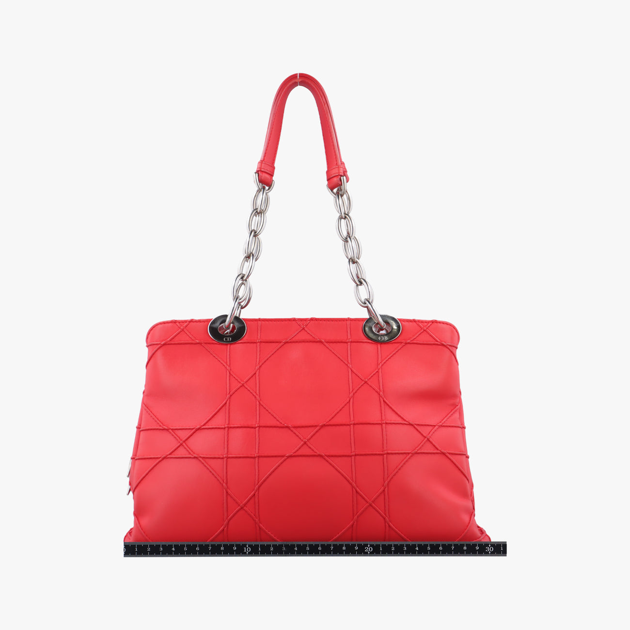 Lady Dior Cannage SoftRedLeather17-BO-0194レディディオール カナージュ ソフトレッドレザー17-BO-0194