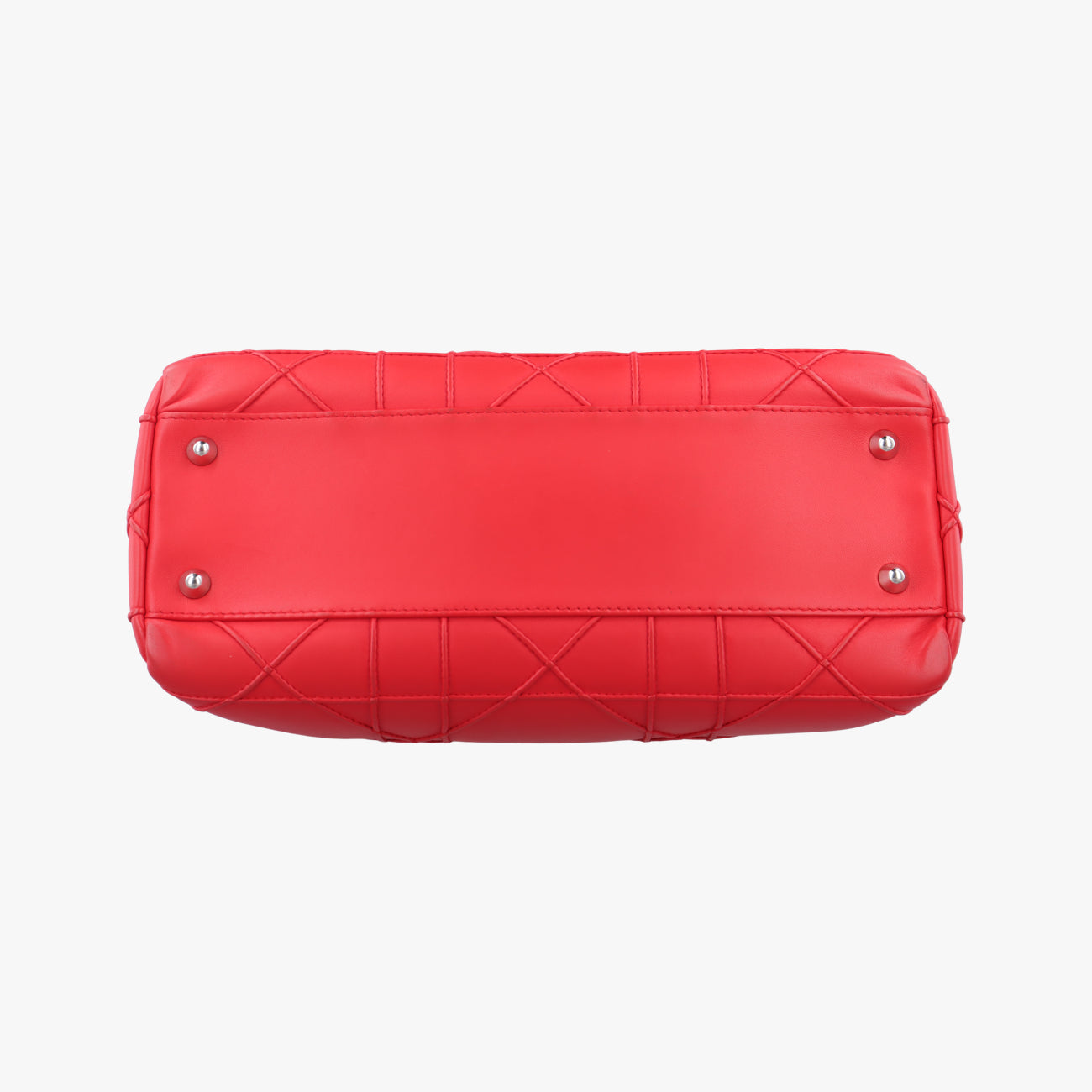 Lady Dior Cannage SoftRedLeather17-BO-0194レディディオール カナージュ ソフトレッドレザー17-BO-0194