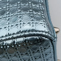 Lady DiorSilverPatent Leather12-BO-1125レディディオールシルバーパテント12-BO-1125