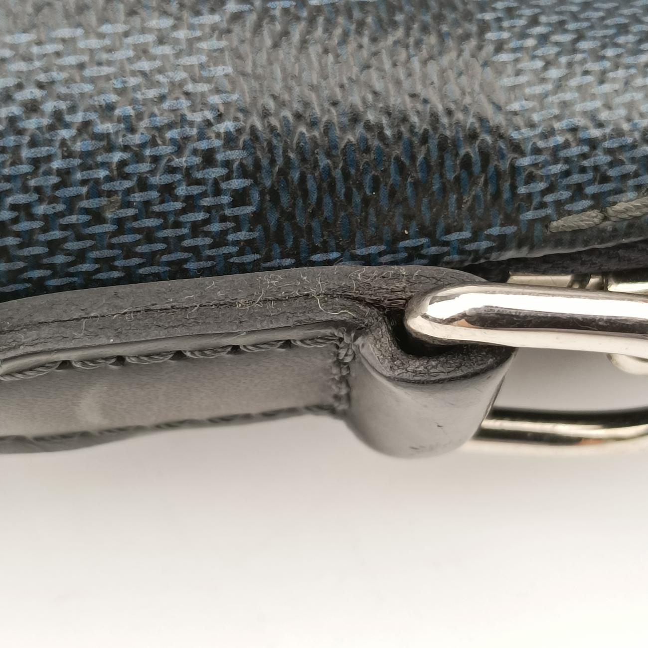 PORTE-DOCUMENTSBlack x NavyDamier CobaltN42241SR4174ポルトドキュマンジュール PDJブラック×ネイビーダミエ コバルトN42241SR4174