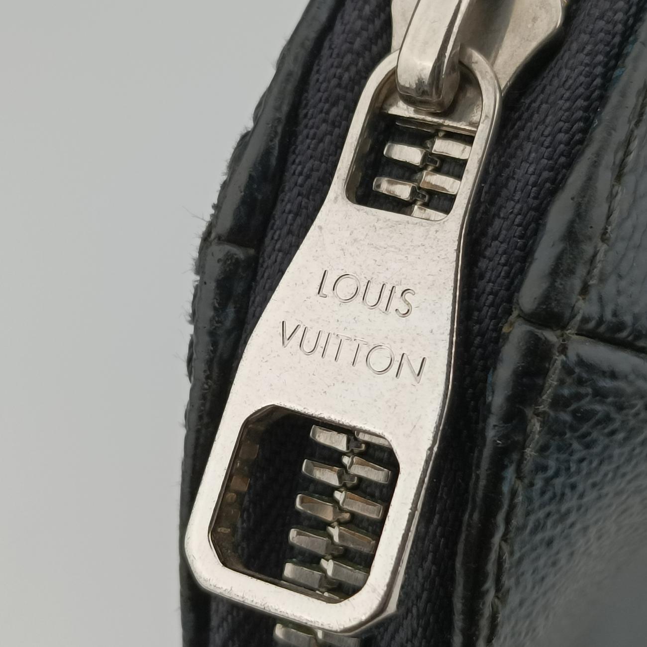 PORTE-DOCUMENTSBlack x NavyDamier CobaltN42241SR4174ポルトドキュマンジュール PDJブラック×ネイビーダミエ コバルトN42241SR4174