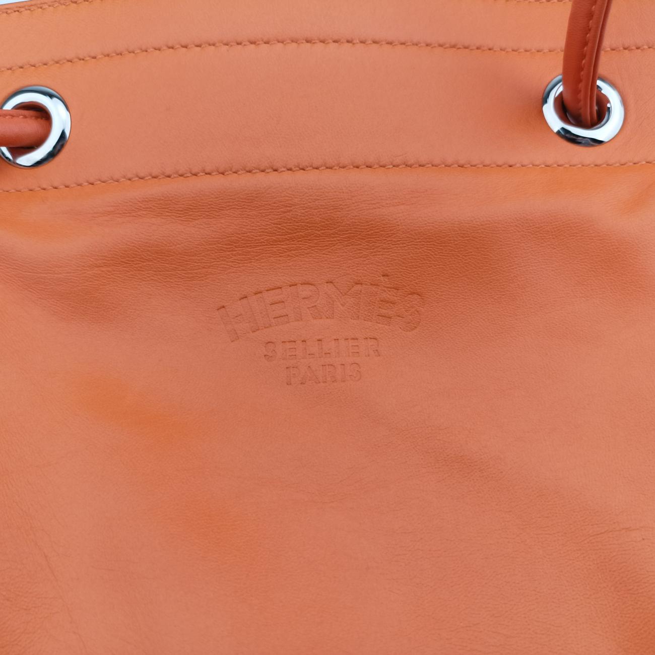 Sac Aline miniOrangelambskinD AM 002 UHサック アリーヌ ミニオレンジラムスキンD AM 002 UH