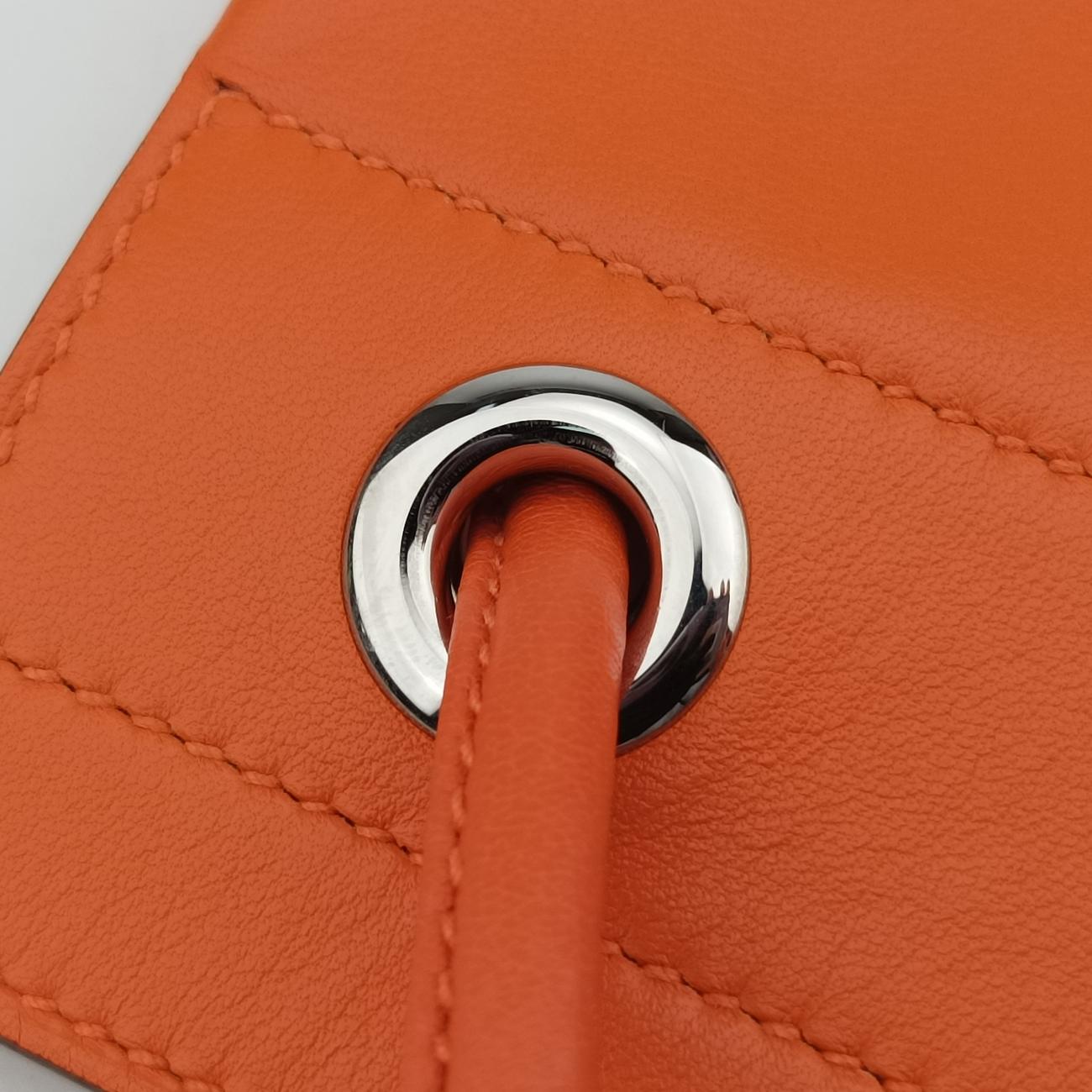 Sac Aline miniOrangelambskinD AM 002 UHサック アリーヌ ミニオレンジラムスキンD AM 002 UH