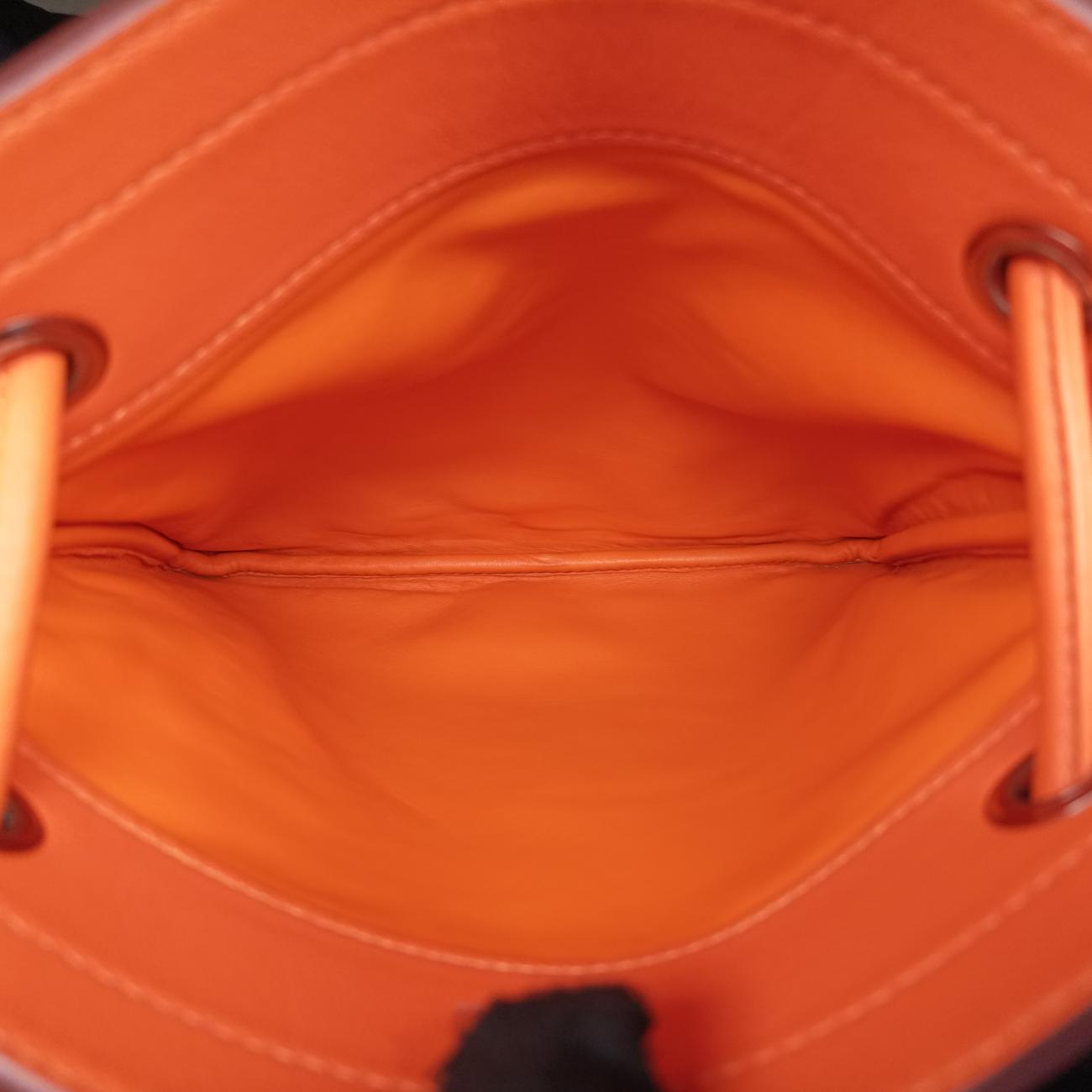 Sac Aline miniOrangelambskinD AM 002 UHサック アリーヌ ミニオレンジラムスキンD AM 002 UH