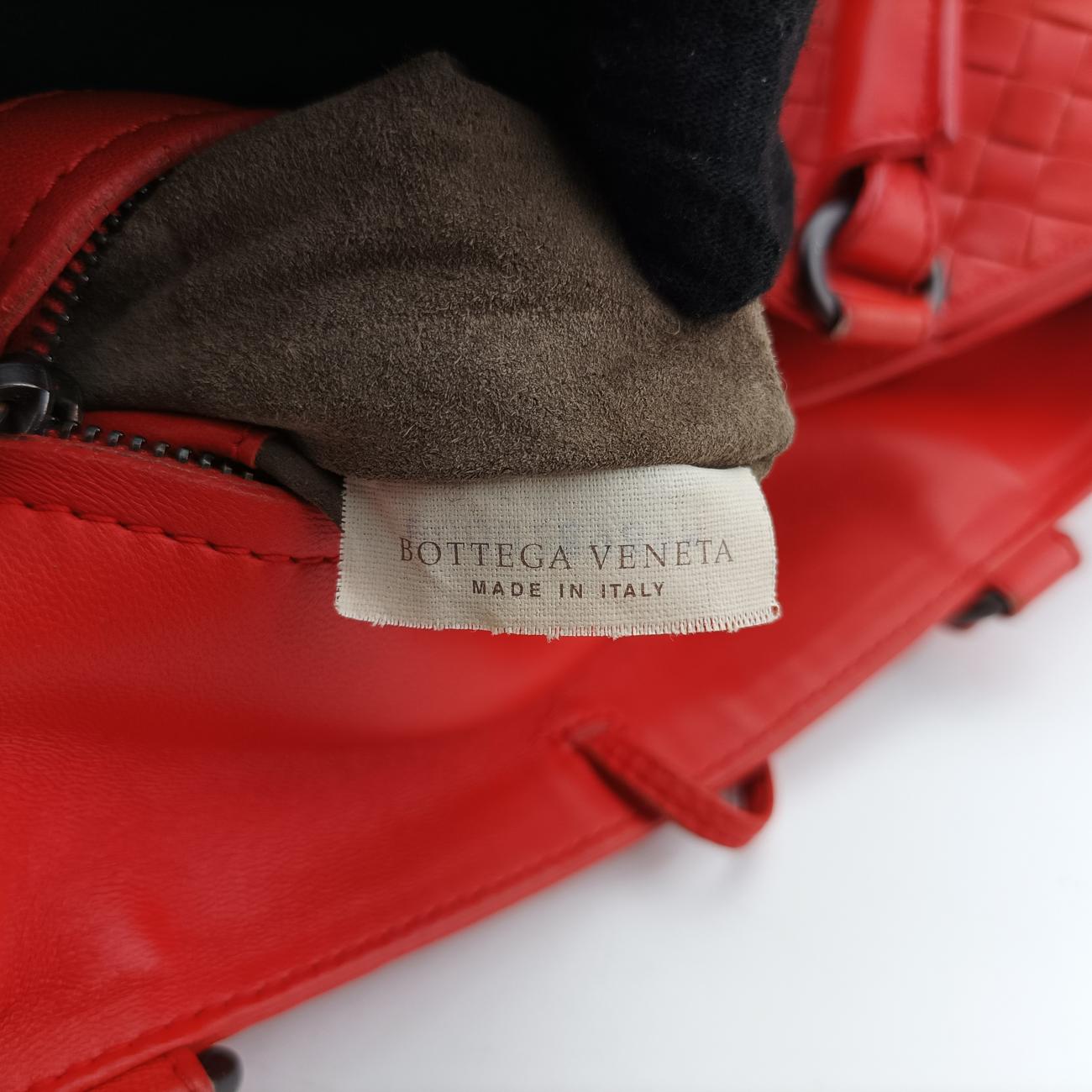 IntrecciatoRedlambskinB00028989MイントレチャートレッドラムスキンB00028989M