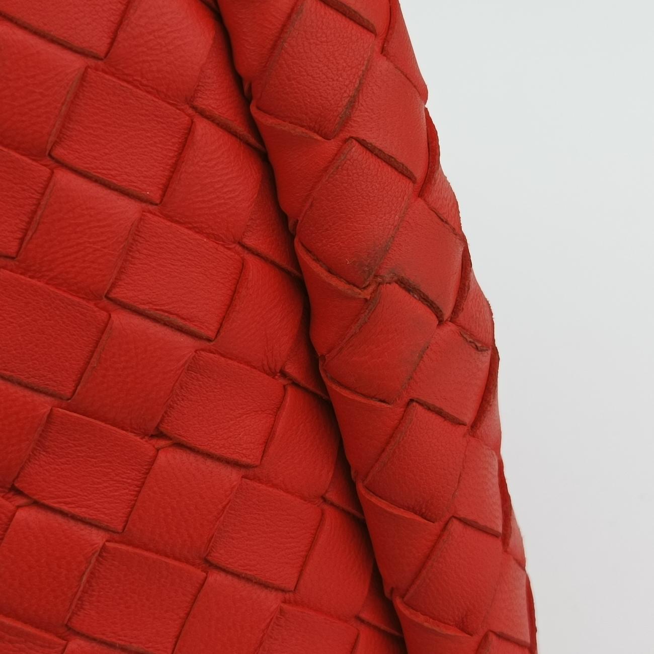 IntrecciatoRedlambskinB00028989MイントレチャートレッドラムスキンB00028989M