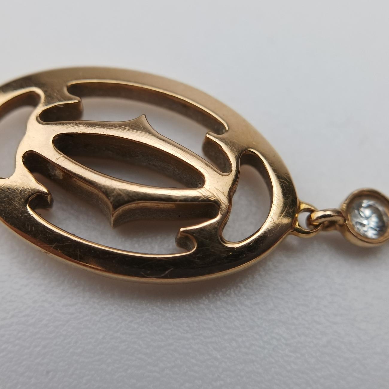Logo Double C de CartierGoldenAU750B6038000SZ7787ロゴドゥーブルC ドゥ カルティエゴールドAU750B6038000SZ7787