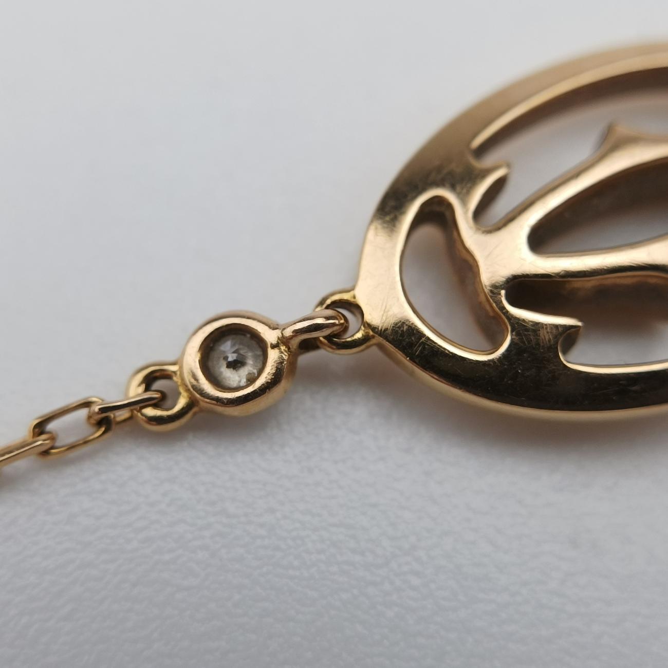 Logo Double C de CartierGoldenAU750B6038000SZ7787ロゴドゥーブルC ドゥ カルティエゴールドAU750B6038000SZ7787