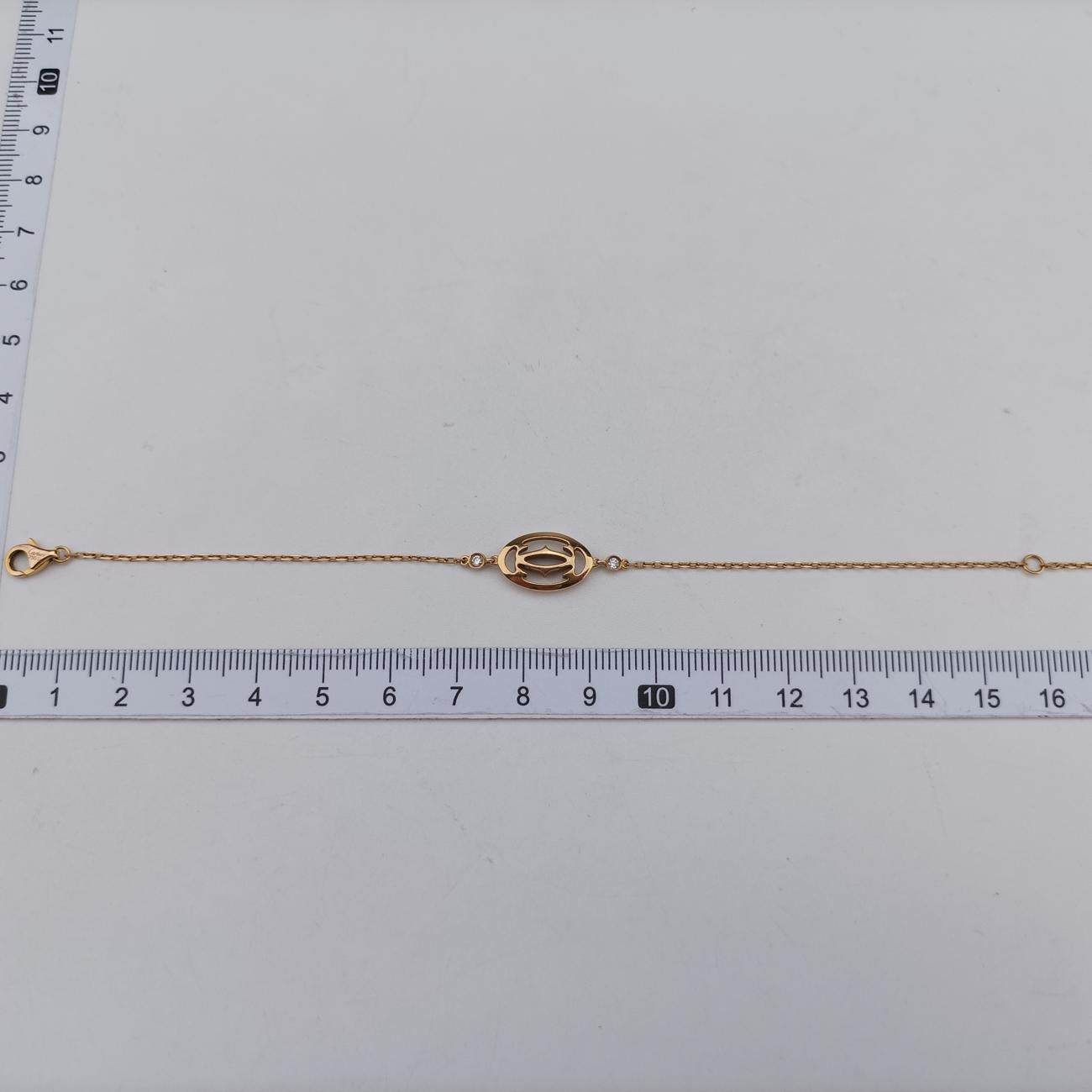 Logo Double C de CartierGoldenAU750B6038000SZ7787ロゴドゥーブルC ドゥ カルティエゴールドAU750B6038000SZ7787