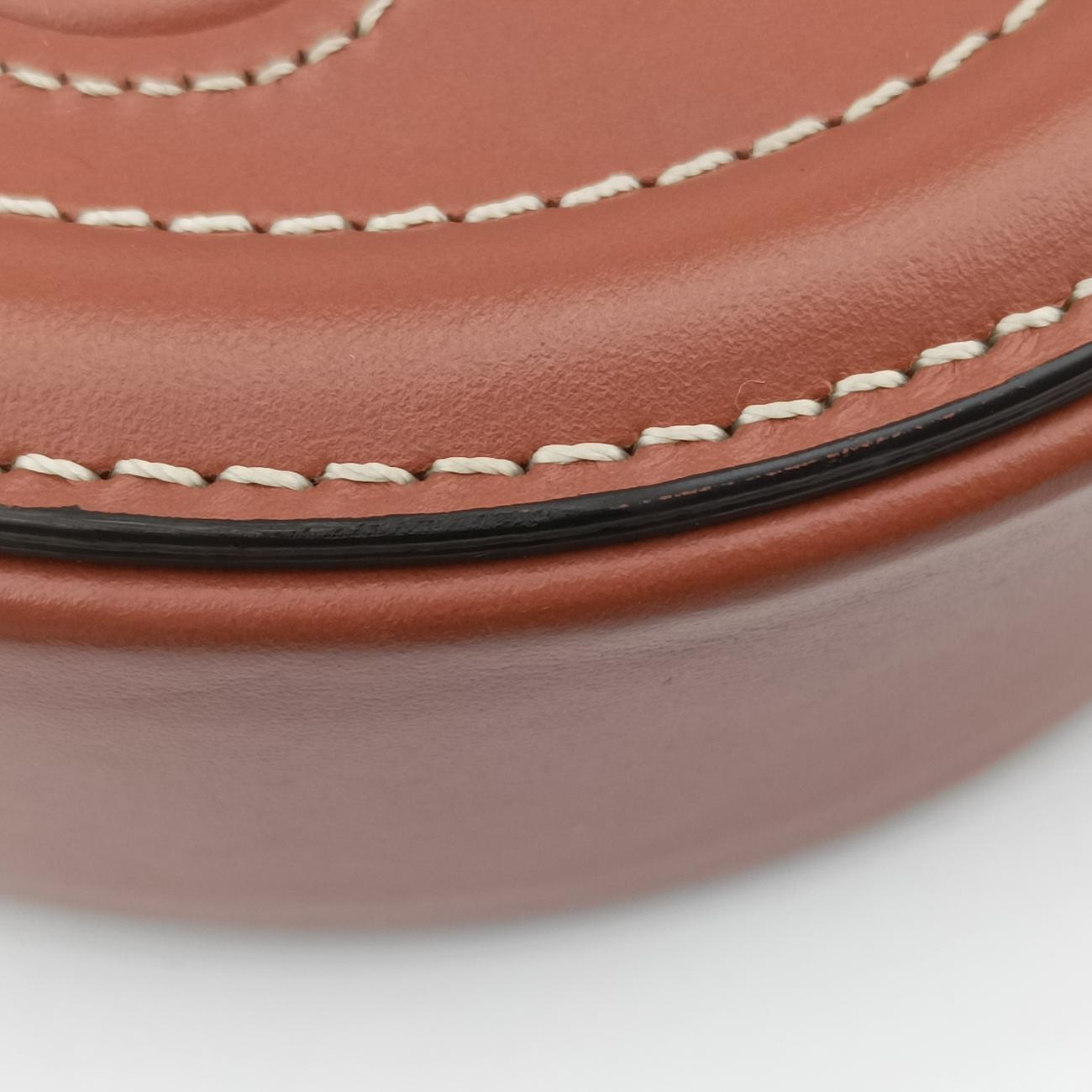 Oval Purse Cuir TriompheBrownLeatherS-SD-4251オーバルパース キュイル トリオンフブラウンレザーS-SD-4251