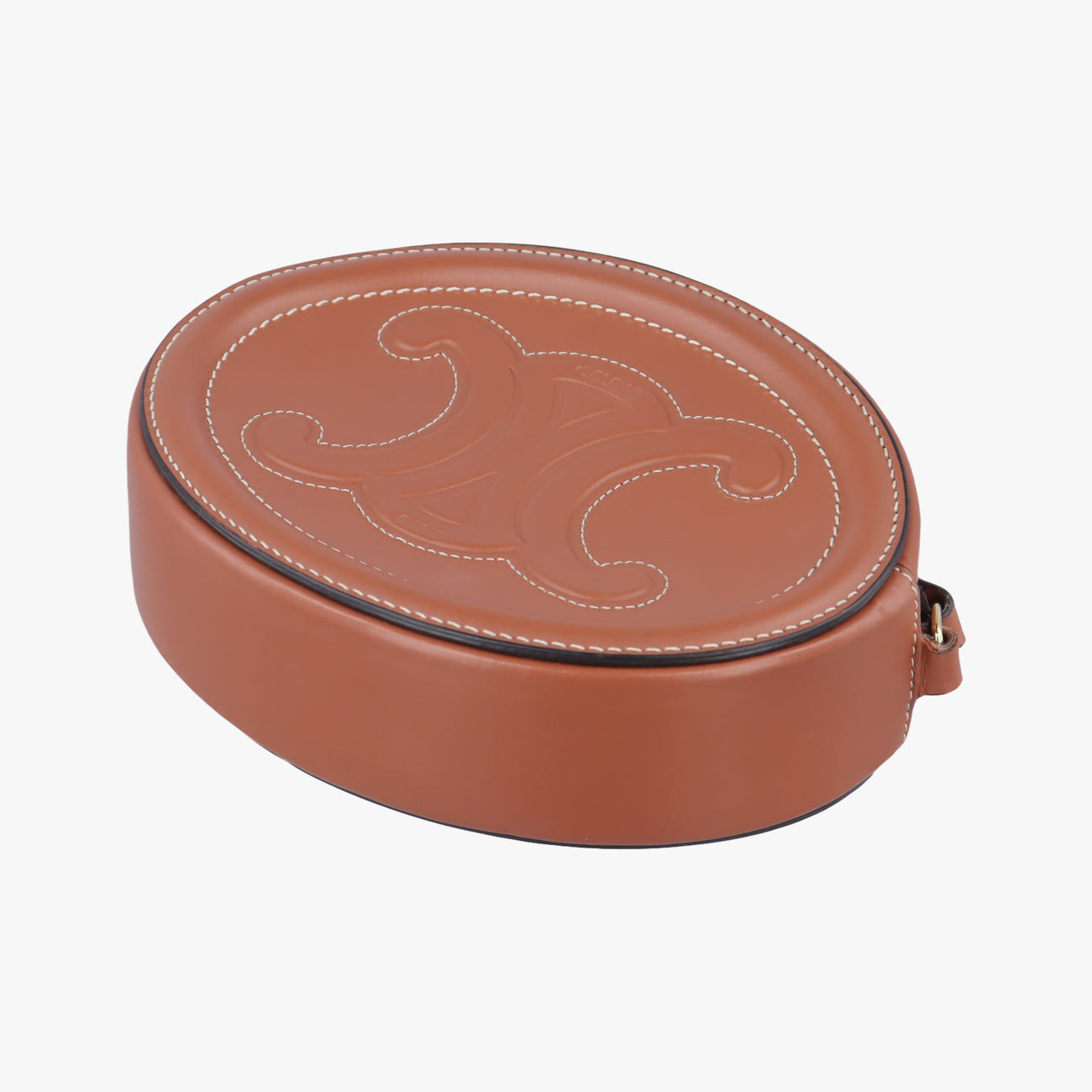 Oval Purse Cuir TriompheBrownLeatherS-SD-4251オーバルパース キュイル トリオンフブラウンレザーS-SD-4251