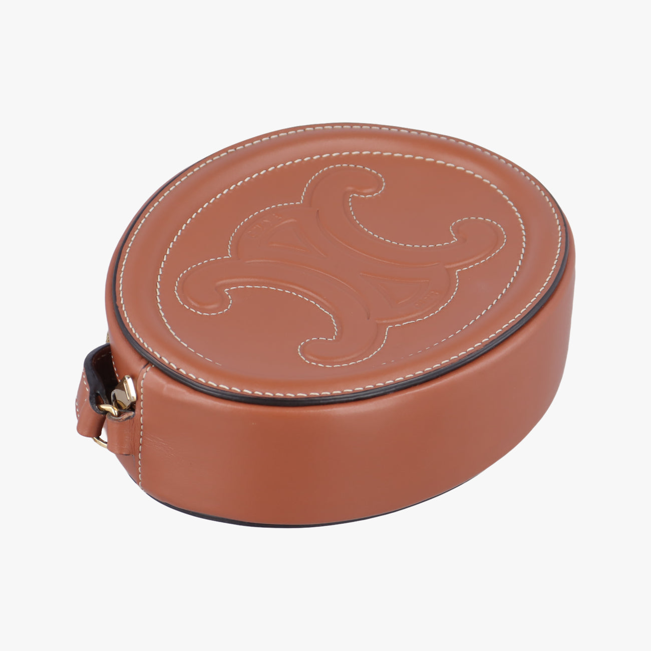 Oval Purse Cuir TriompheBrownLeatherS-SD-4251オーバルパース キュイル トリオンフブラウンレザーS-SD-4251