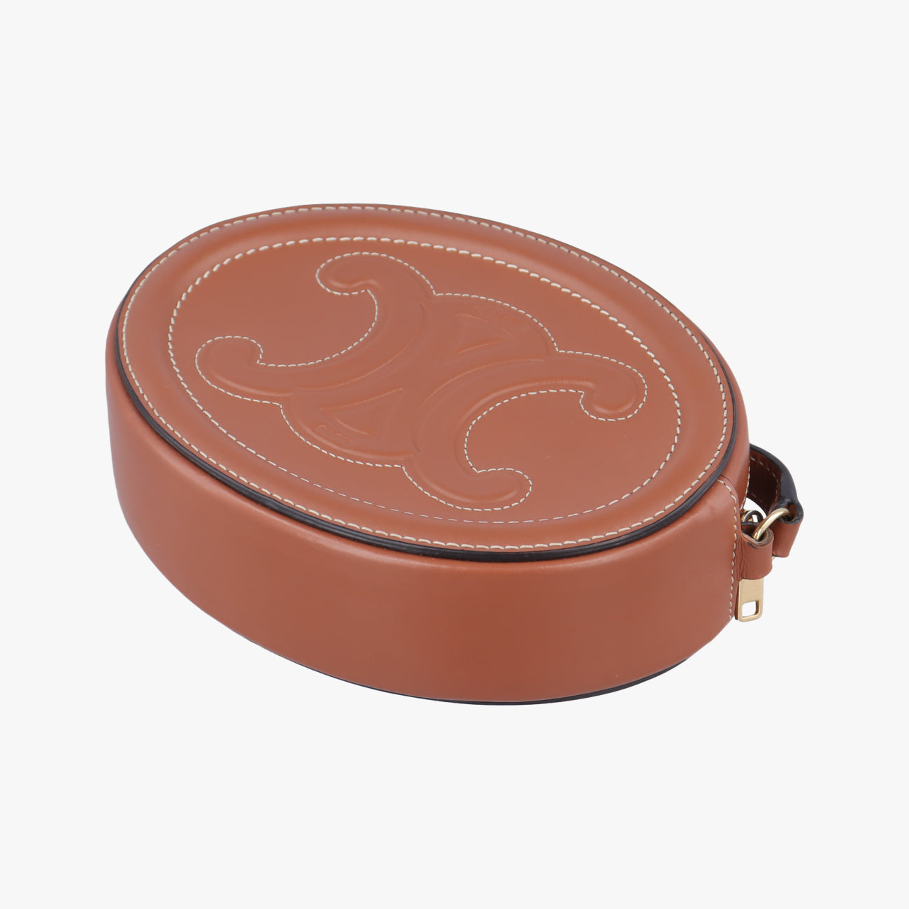 Oval Purse Cuir TriompheBrownLeatherS-SD-4251オーバルパース キュイル トリオンフブラウンレザーS-SD-4251