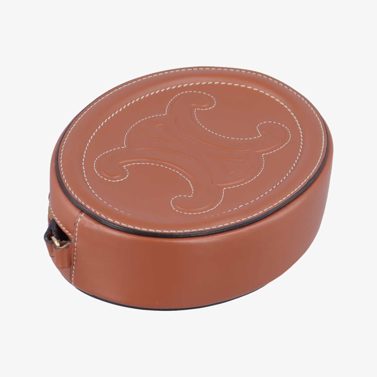 Oval Purse Cuir TriompheBrownLeatherS-SD-4251オーバルパース キュイル トリオンフブラウンレザーS-SD-4251