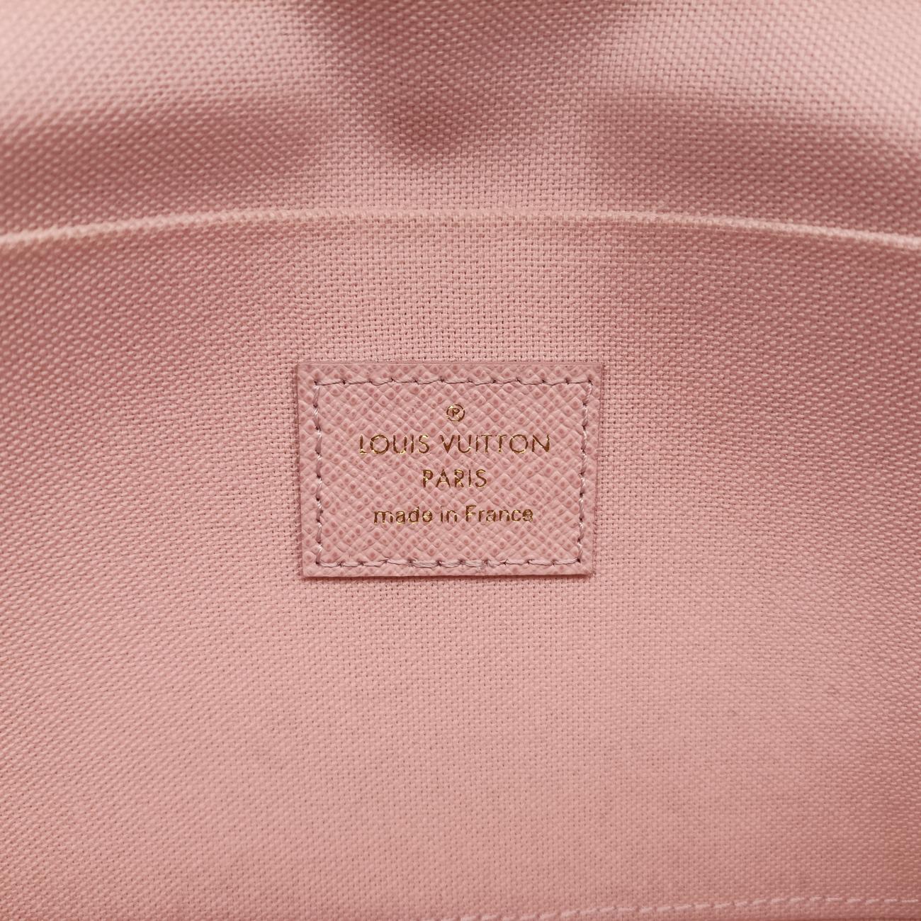 Pochette Felicie Valentine Dogbrown×pinkMonogram CanvasM67248TJ0158ポシェット・フェリシー2018SSモノグラム/ブラウン系×ピンクモノグラムキャンバスM67248TJ0158