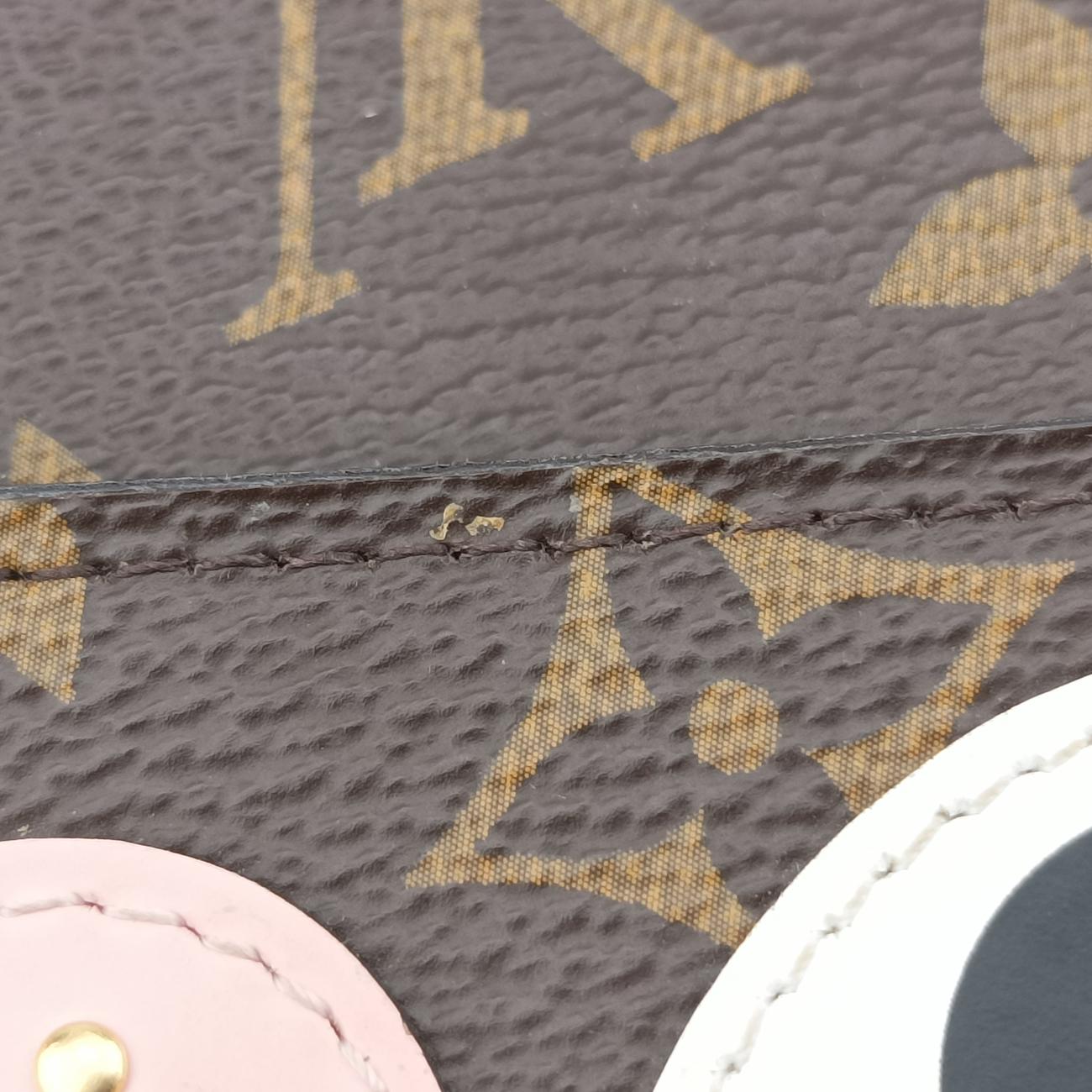 Pochette Felicie Valentine Dogbrown×pinkMonogram CanvasM67248TJ0158ポシェット・フェリシー2018SSモノグラム/ブラウン系×ピンクモノグラムキャンバスM67248TJ0158
