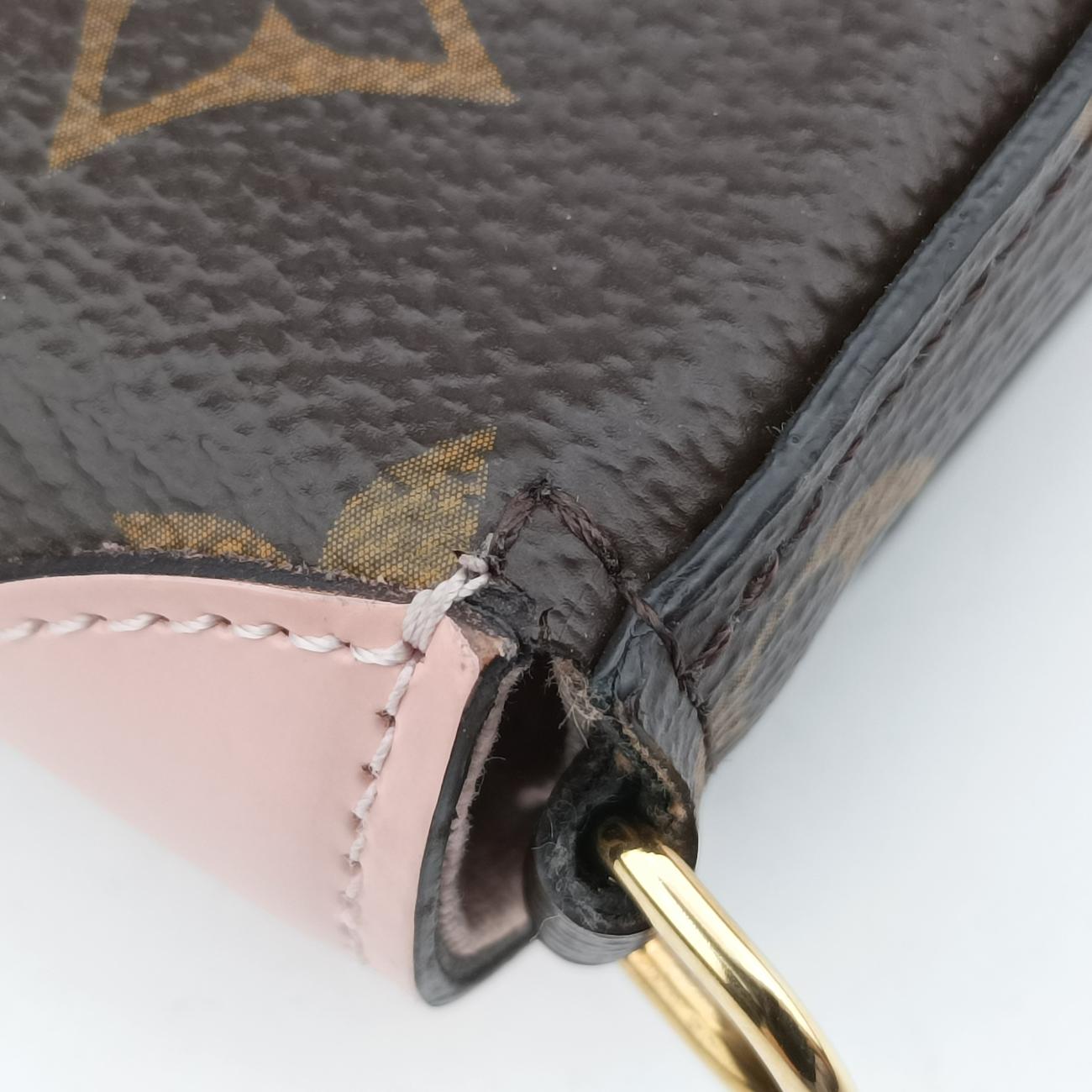 Pochette Felicie Valentine Dogbrown×pinkMonogram CanvasM67248TJ0158ポシェット・フェリシー2018SSモノグラム/ブラウン系×ピンクモノグラムキャンバスM67248TJ0158
