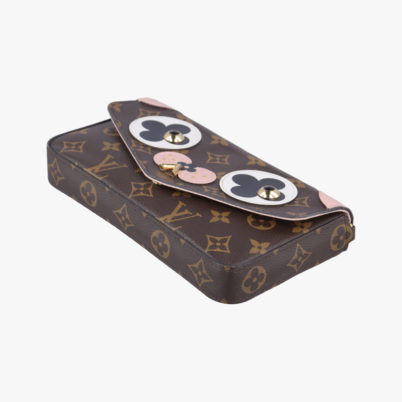 Pochette Felicie Valentine Dogbrown×pinkMonogram CanvasM67248TJ0158ポシェット・フェリシー2018SSモノグラム/ブラウン系×ピンクモノグラムキャンバスM67248TJ0158
